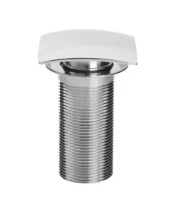 Square Clicker Basin Waste Unslotted Chrome