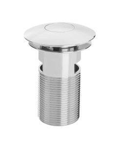 Bristan Round Push Button Basin Waste Slotted Chrome