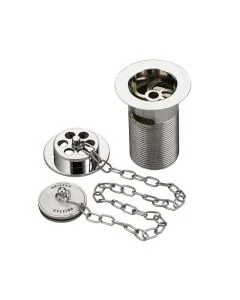 Traditional Bath Waste Porcelain Plug Chrome