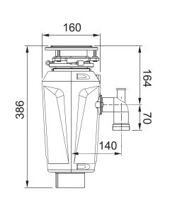 Franke Elite Slimline 125 Waste Disposal