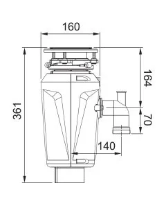 Franke Elite Slimline 50 Waste Disposal