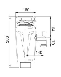 Franke Elite Slimline 75 Waste Disposal