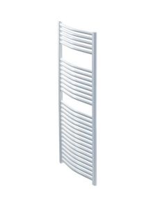 Design Curved 600 x 1800 White Towel Rail