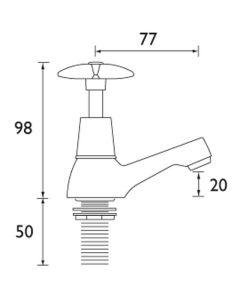 X-Head Utility Basin Taps