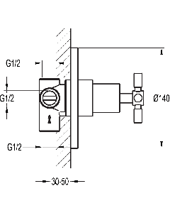 XL Four Way Diverter with Three Outlets