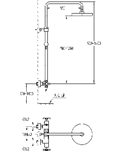 XL Thermostatic Shower Column