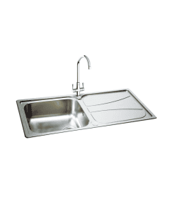 Carron Phoenix Zeta 100 1 Bowl Inset Sink Stainless Steel