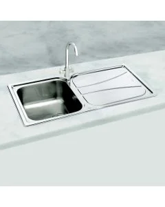Carron Phoenix Zeta 100 1 Bowl Inset Sink Stainless Steel