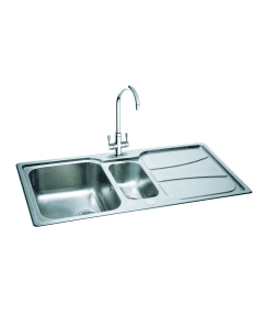 Carron Phoenix Zeta 150 1.5 Bowl Inset Sink Stainless Steel