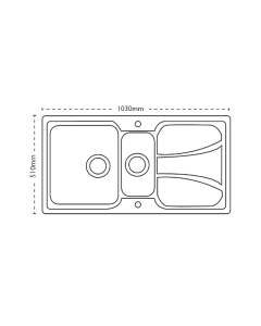Carron Phoenix Zeta 150 1.5 Bowl Inset Sink Stainless Steel