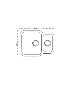 Carron Phoenix Zeta 150U 1.5 Bowl Sink Stainless Steel