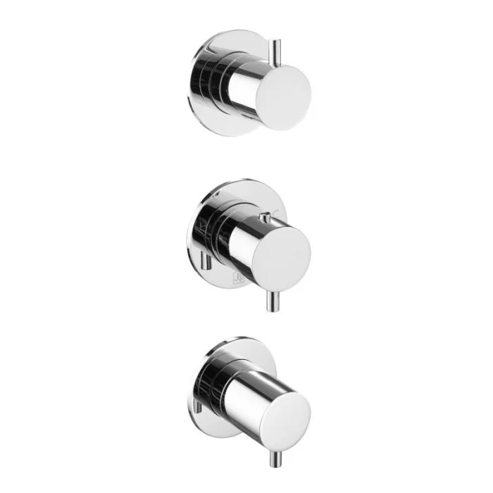 Florence Modular 3 Lever 3 Way Shower Chrome