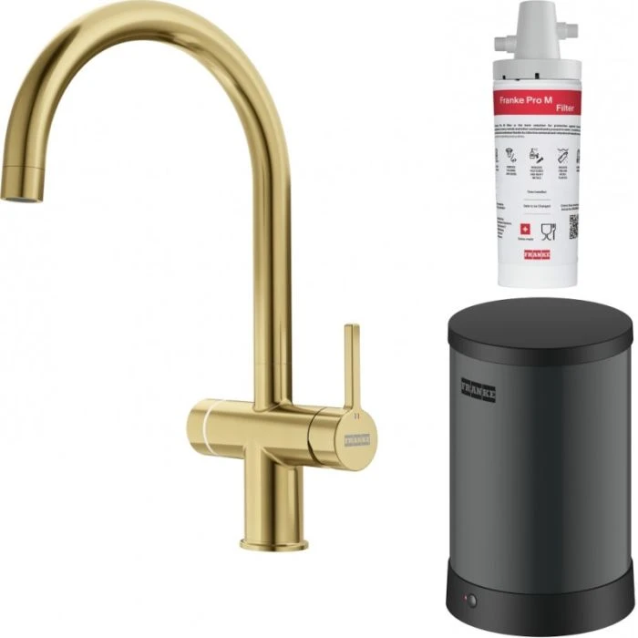 Franke Maris Water Hub 4-in-1 Electronic Filter Tap (4L) Gold