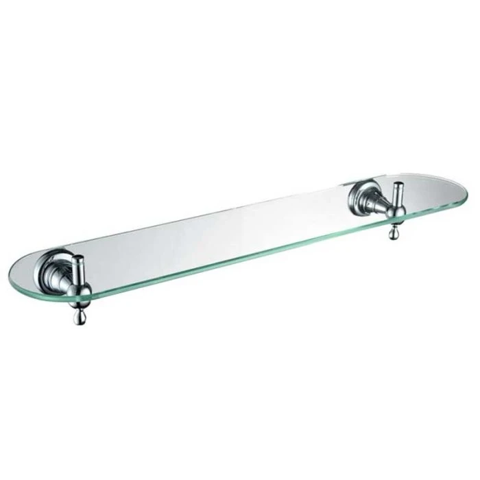 1901 Glass Shelf Chrome