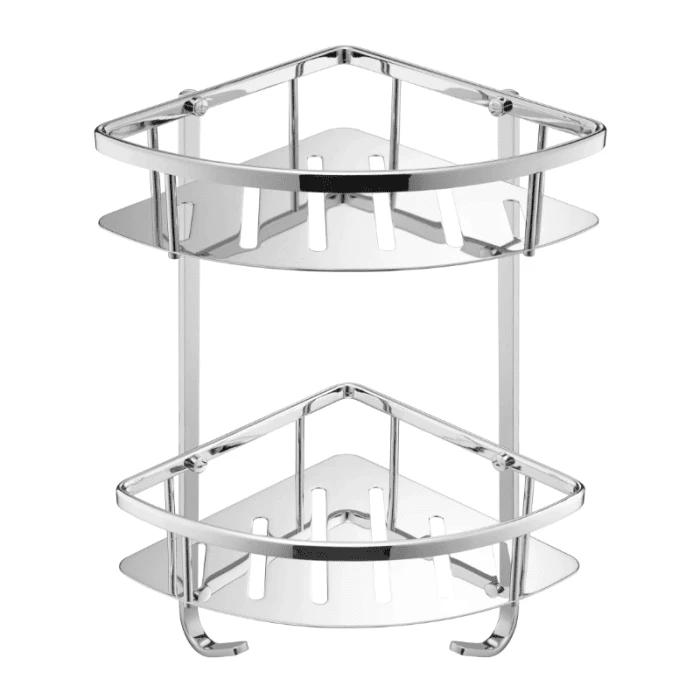 Florence Shower Corner Twin Basket Chrome