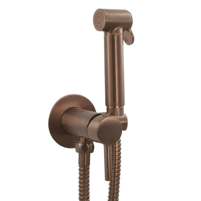 VOS Hot and Cold Douche Set Brushed Bronze