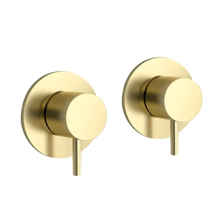 VOS Wall Mounted Valves Brushed Brass