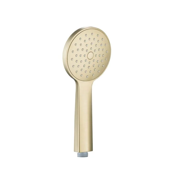 VOS Round Shower Handset Brushed Brass