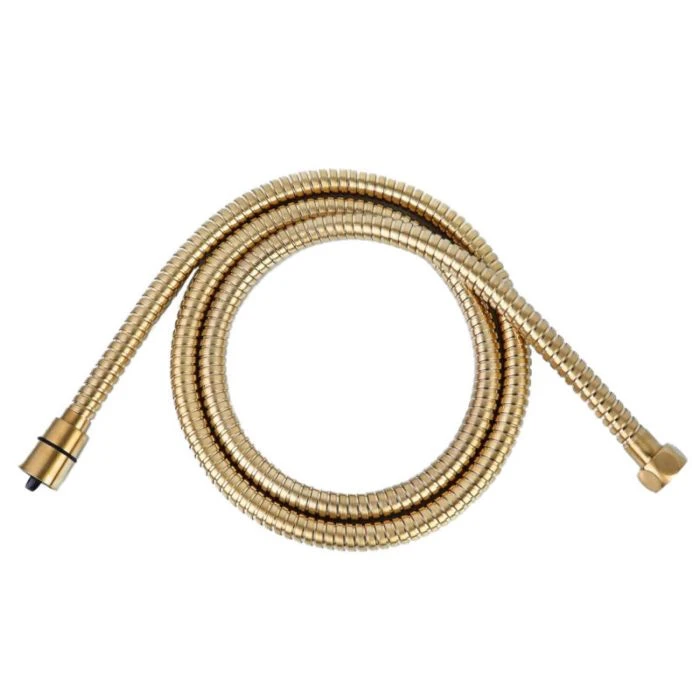 VOS 1.5m Metal Shower Hose Brushed Brass