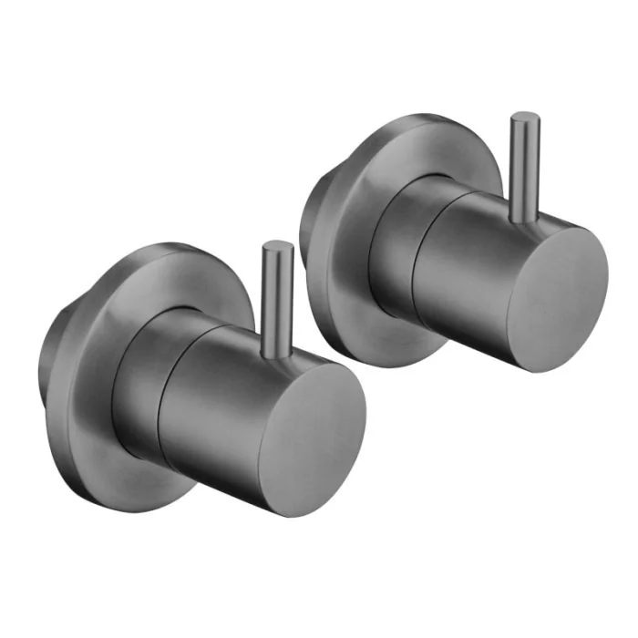 VOS Wall Mounted Valves Brushed Black
