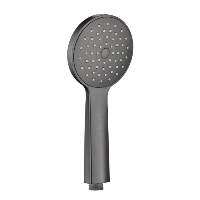 VOS Round Shower Handset Brushed Black