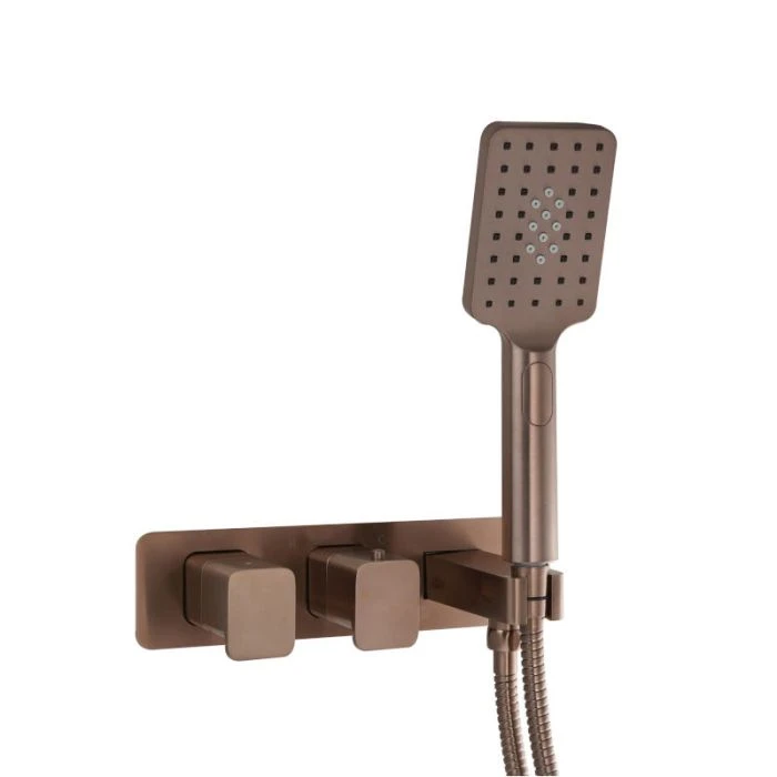 Hix 2 Way Shower Valve with Handset Brushed Bronze
