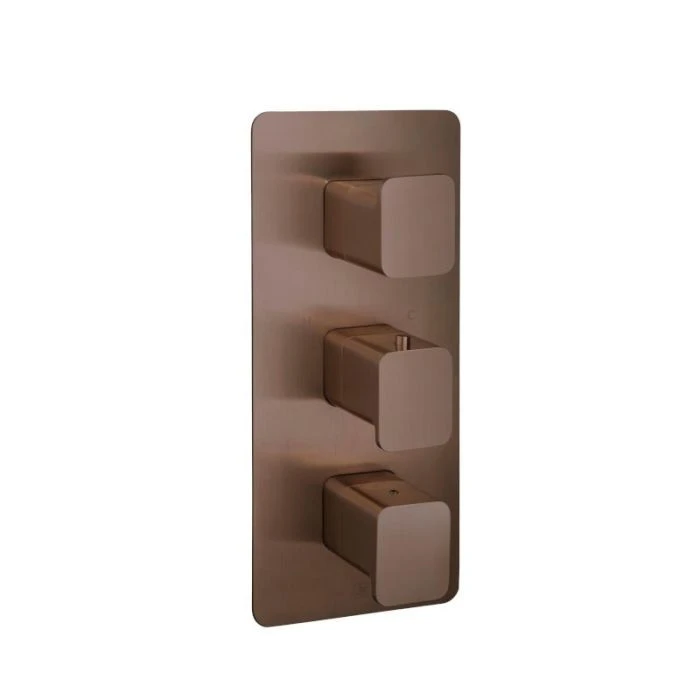 Hix 3 Lever 3-Way Shower Valve Bronze