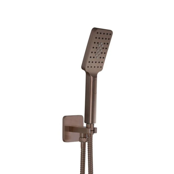 Hix Wall Outlet Handset Hose Kit Bronze