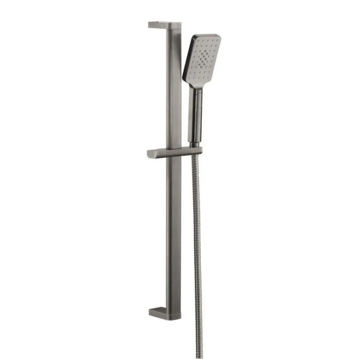 Hix Slide Rail Shower Kit Brushed Black
