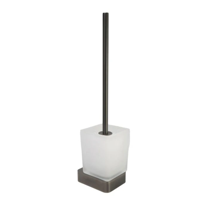 Hix Toilet Brush Holder Brushed Black