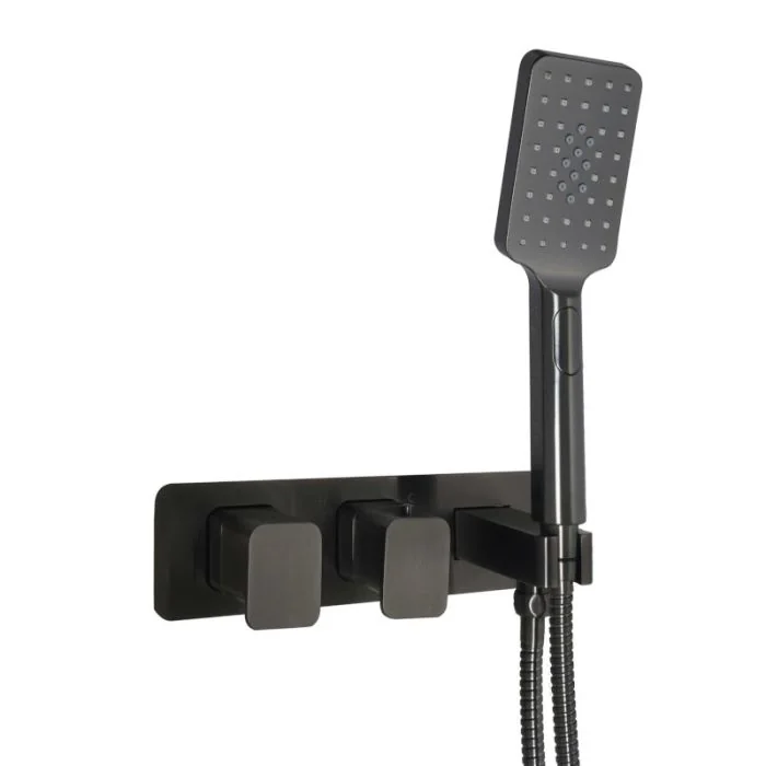 Hix 2 Way Shower Valve with Handset Brass