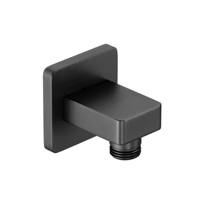 Hix Square Wall Outlet Matt Black