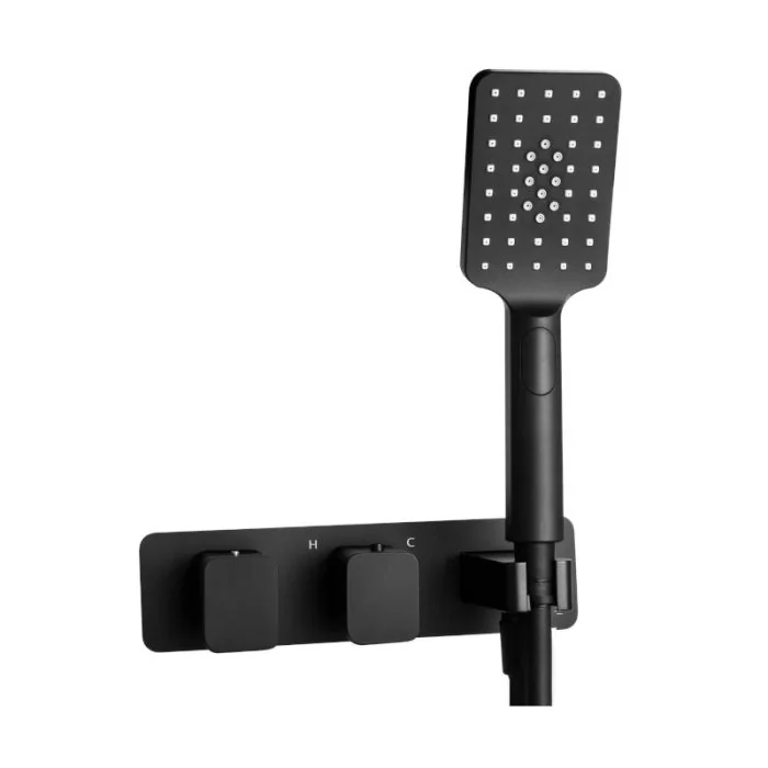 Hix 2 Way Shower Valve with Handset Matt Black