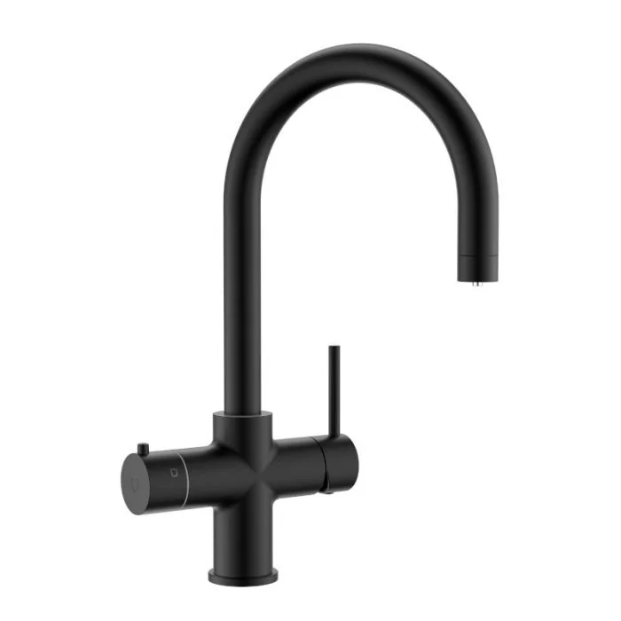4in1 Round Neck Filtered Kettle Tap Matt Black