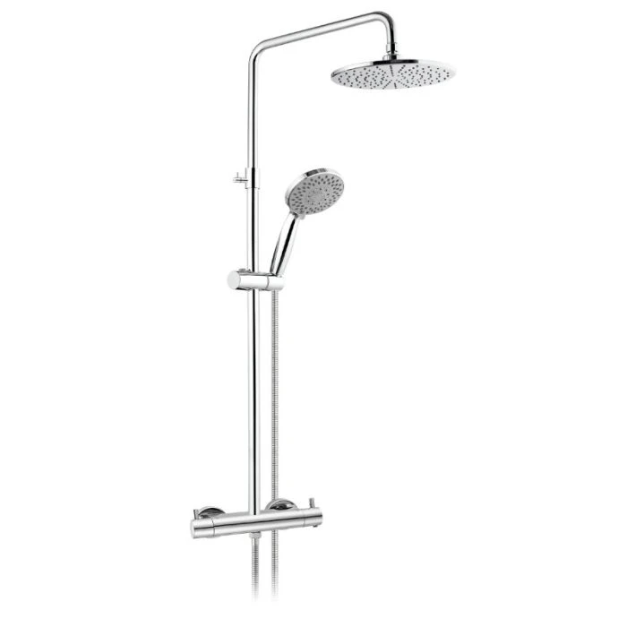 Florence 2 Way Bar Shower Valve Riser Kit Chrome