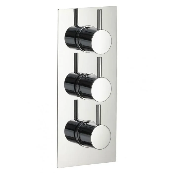 Arco 3 Knob Twin Outlet Thermostatic Shower Valve
