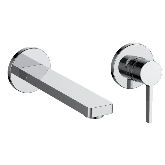 Hugo Wall Mounted Basin Mixer Chrome