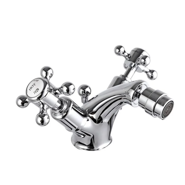 Grosvenor Cross Bidet Mixer Chrome