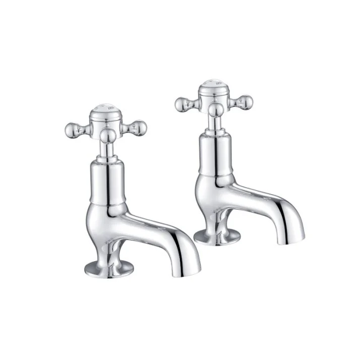 Grosvenor Cross Cloakroom Basin Taps Chrome