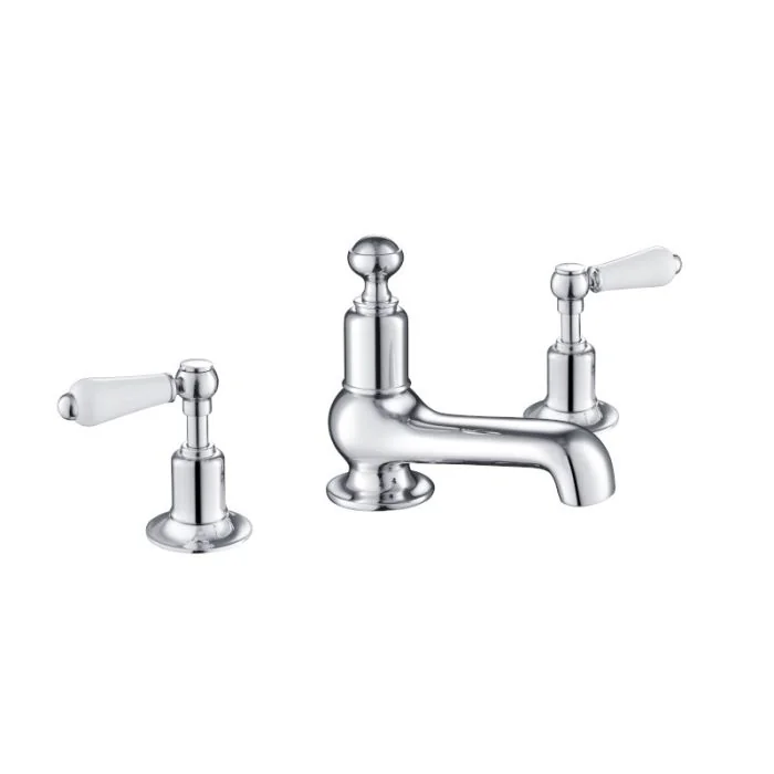 Grosvenor Lever 3 Hole Basin Mixer Chrome