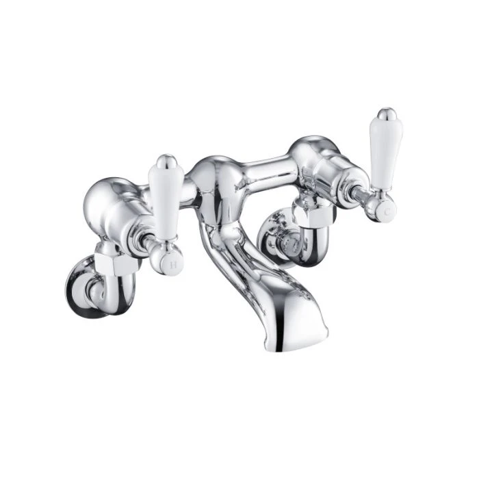 Grosvenor Lever Wall Bath Filler Chrome