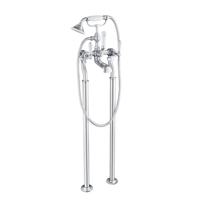 Grosvenor Lever Freestanding Bath Shower Mixer Chrome