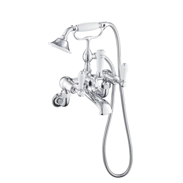 Grosvenor Lever Wall Bath Shower Mixer Chrome