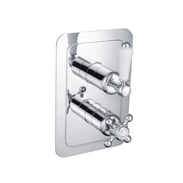 Grosvenor Lever 2 Way Thermostatic Shower Valve Chrome