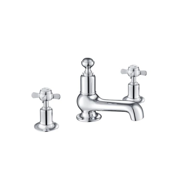 Grosvenor Pinch 3 Hole Basin Mixer Chrome