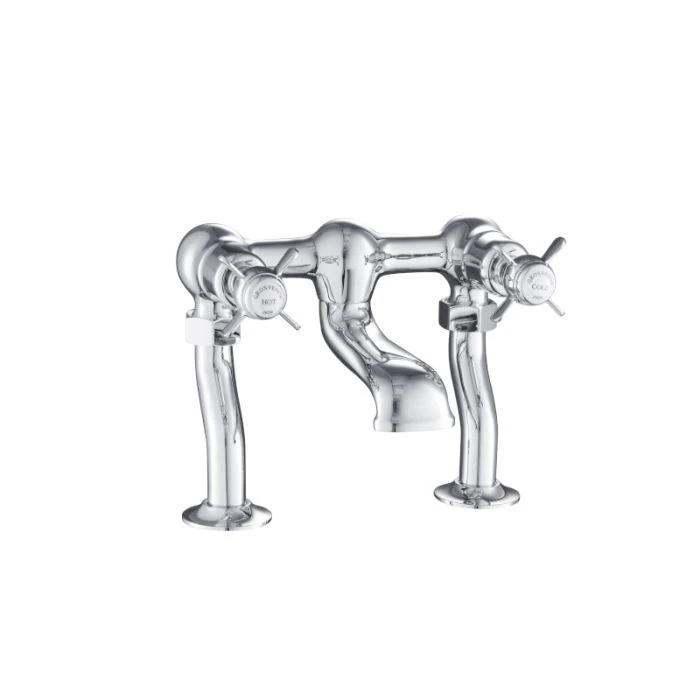 Grosvenor Pinch Deck Bath Filler Chrome