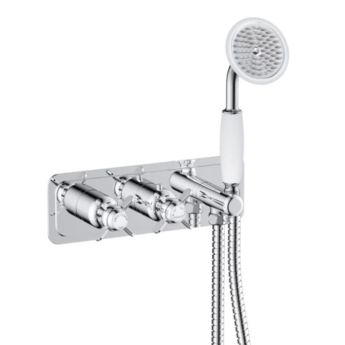 Grosvenor Pinch 2 Way Shower Valve with Handset Chrome