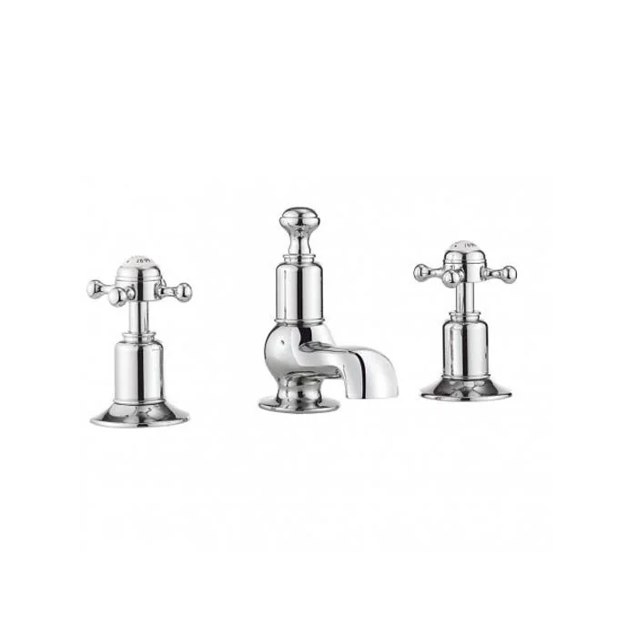 Crosswater Belgravia Crosshead 3 Hole Basin Mixer