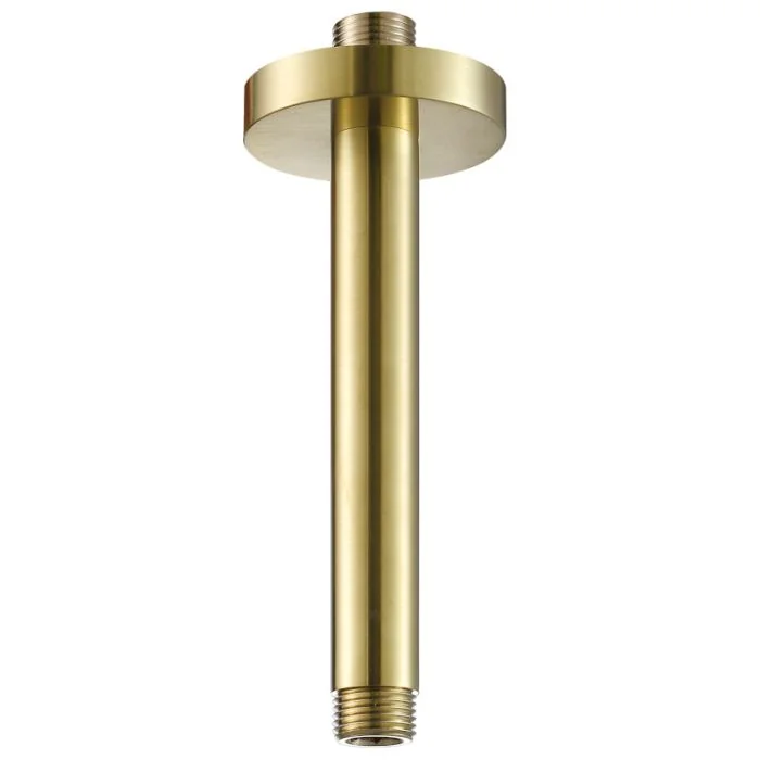 VOS 150mm Ceiling Shower Arm Brass