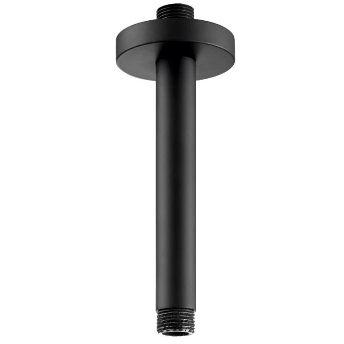 VOS 150mm Ceiling Shower Arm Matt Black